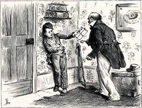 Charles Dickens, Dombey and Son. " THE CAPTAIN'S VOICE WAS SO TREMENDOUS, AND HE CAME OUT OF HIS