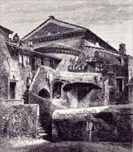 Rome Italy 1875, Behind San Crispino
