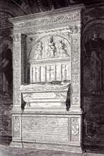 Rome Italy 1875, TOMB  OF CARDINAL FERRICI,  AT THE MINERVA