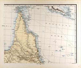Australia Map  Gotha, Justus Perthes, 1872, Atlas. Perthes, Johan Georg Justus 1749 Ã¢â‚¬â€ú 1816,