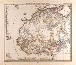 Africa Map Gotha, Justus Perthes, 1875, Atlas. Perthes, Johan Georg Justus 1749 Ã¢â‚¬â€ú 1816,