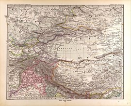 India Mongolia China Gotha, Justus Perthes, 1876, Atlas. Perthes, Johan Georg Justus 1749 Ã¢â‚¬â€ú