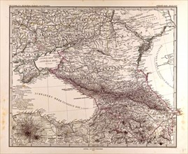 Russia Map 1873 Gotha, Justus Perthes, 1873, Atlas. Perthes, Johan Georg Justus 1749 Ã¢â‚¬â€ú 1816,