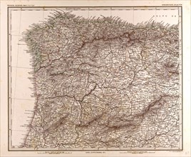 Spain Map 1872 Gotha, Justus Perthes, 1872, Atlas. Perthes, Johan Georg Justus 1749 Ã¢â‚¬â€ú 1816,