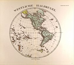 Westen HemisphereGotha, Justus Perthes, 1872, Atlas. Perthes, Johan Georg Justus 1749 Ã¢â‚¬â€ú