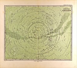 Southern Star Sky  Gotha, Justus Perthes, 1872, Atlas. Perthes, Johan Georg Justus 1749 Ã¢â‚¬â€ú