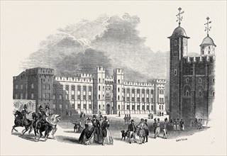 THE WATERLOO BARRACKS, FROM THE ARCHITECT'S DESIGN, GREAT BRITAIN