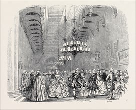 HER MAJESTY'S COSTUME BALL, MINUET IN THE THRONE ROOM