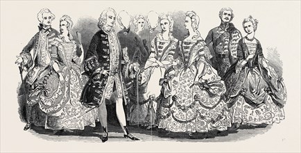 HER MAJESTY'S COSTUME BALL, MARQUIS OF DONEGAL, MISS BURDETT COUTTS, EARL OF SURREY, BELGIAN