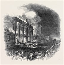 BURNING OF THE BOWERY THEATRE, NEW YORK