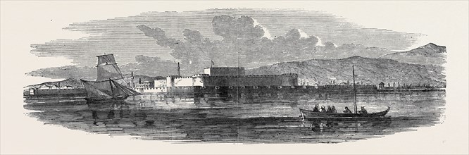THE DARDANELLES, FORT OF CHANAH-KALESI, FROM THE MIDDLE OF THE CHANNEL