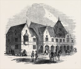 THE CORN EXCHANGE AND MARKET HALL, JUST ERECTED AT LICHFIELD