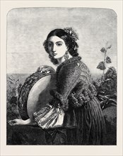 THE TAMBOURINE GIRL OF PROCIDA, PAINTED BY LEOPOLD ROBERT