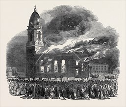 FIRE IN ALL SAINTS CHURCH, AT MANCHESTER