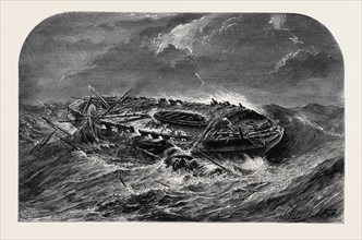 "WRECK OF AN INDIAMAN." FROM A PICTURE BY MR. DANIEL
