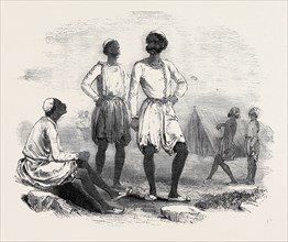 THE PUNJAB, NATIVE TROOPS IN CAMP