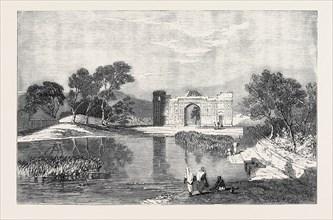 HUSYN-ABDAL, IN THE PUNJAB, FROM A SKETCH BY G.T. VIGNE, ESQ.