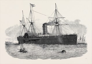 OCEAN STEAM NAVIGATION: THE UNITED STATES MAIL STEAMSHIP "ATLANTIC" ENTERING THE MERSEY