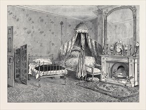 THE LATE EMPEROR NAPOLEON III: ROOM WHERE THE EMPEROR DIED, CHISELHURST, 1873