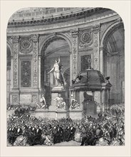 THE VIENNA EXHIBITION: ENTRANCE TO THE WESTERN NAVE FROM THE ROTUNDA, 1873