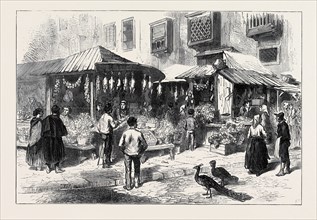 SPAIN: OLD MARKET-PLACE OF SAN MIGUEL, 1873