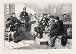 CHINA: GIRLS' SCHOOL, PEKIN, 1873