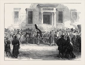 MADRID: ARRIVAL OF SPECIE AT THE BANK OF SPAIN, 1873
