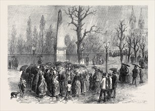 DEMONSTRATION OF WOMEN TO DEMAND RELEASE OF PRISONERS, 1873