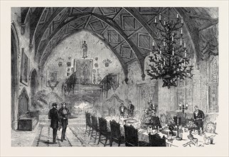 DINING ROOM, BERKELEY CASTLE, GLOUCESTERSHIRE, 1873