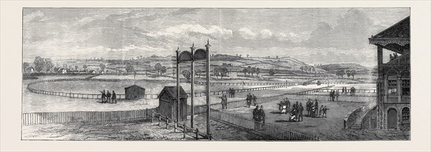 THE NEW RACECOURSE, BRISTOL: VIEW FROM NEAR THE GRAND STAND, 1873