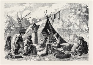 AN ENCAMPMENT OF HUNGARIAN GIPSIES, 1873