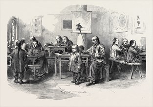CHINA: A BOYS' SCHOOL, PEKIN, 1873
