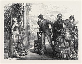 SCENE FROM "OLD SOLDIERS" AT THE STRAND THEATRE, 1873