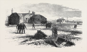 THE DISASTER IN THE CHANNEL: THE CHIEF BOATMAN'S HOUSE, FIRST BATTERY, DUNGENESS, 1873