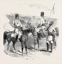 THE MUTINY IN INDIA: IRREGULAR CAVALRY OF THE BENGAL ARMY, SKETCHED BY CAPTAIN G.F. ATKINSON,