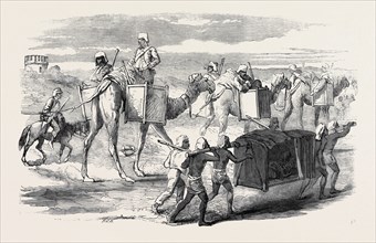PUSHING FORWARD BRITISH TROOPS TO DELHI, SKETCHED BY CAPTAIN G.F. ATKINSON, BENGAL ENGINEERS