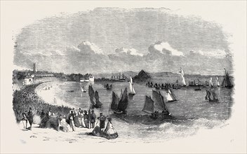 PENZANCE AND MOUNT'S BAY, BURNING THE LATE REGATTA