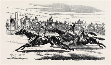 THE DECIDING HEAT FOR THE CESAREWITCH STAKES, 1857