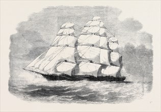 THE BLACK BALL LINE CLIPPER SHIP "JAMES BAINES,' WITH TROOPS FOR INDIA.