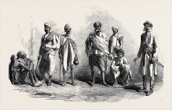 HINDOO THUGS AND POISONERS, FROM A DRAWING BY MR. W. CARPENTER, JUN.