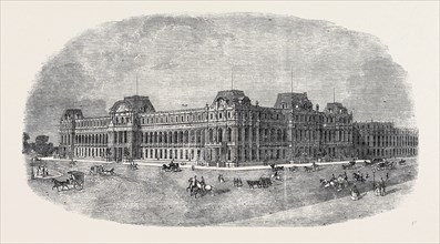 THE NEW GOVERNMENT OFFICES, DESIGNS FOR THE WAR AND FOREIGN OFFICES: SEVENTH PRIZE DESIGN FOR THE