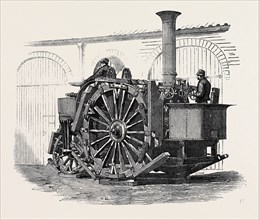 MESSRS. TUXFORD'S TRACTION ENGINE, EXHIBITED AT THE SMITHFIELD CLUB CATTLE SHOW