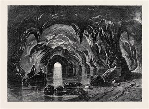 THE BLUE GROTTO AT CAPRI, FROM MR. ALBERT SMITH'S NEW ENTERTAINMENT