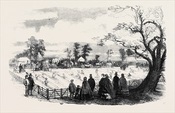 AGRICULTURAL DRAINING MATCH ON THE DUKE OF SUTHERLAND'S ESTATE AT TRENTHAM, STAFFORDSHIRE.