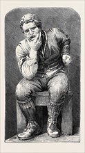 "TOOTHACHE," FROM A FIGURE IN STONE BY MR. ANDERSON, THE BURNS CENTENARY