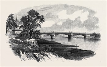 IRON BRIDGE ACROSS THE GOOMTEE, AT LUCKNOW, TAKEN BY COMPANIES NO. 1 AND 2 OF THE ROYAL WELSH