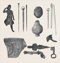 RELICS FROM URICONIUM, FOUND IN THE RECENT EXCAVATIONS AT WROXETER