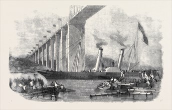 DEPARTURE OF H.R.H. PRINCE ALBERT IN THE "VIVID" STEAMER, OPENING OF THE CORNWALL RAILWAY