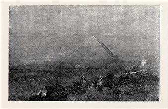" THE GREAT PYRAMID AFTER SUNSET" BY HENRY WARREN, IN THE EXHIBITION OF THE NEW SOCIETY OF PAINTERS