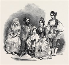 THE ALGERINE FAMILY, AT VAUXHALL GARDENS, (FROM A DAGUERREOTYPE BY BEARD.)